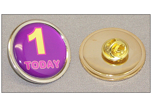 Lapel Pin Badges Large - Round - Chrome Lapel Pin Badges Large - Round - Chrome
